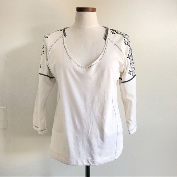 Madewell Cotton Embroidered tunic top - Picture 3 of 8
